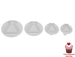 Набор плунжеров "Платье", 4 шт.