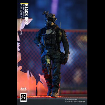 Боец спецназа - Коллекционная фигурка 1/12 SCALE Black Ops (SA01) - HASUKI