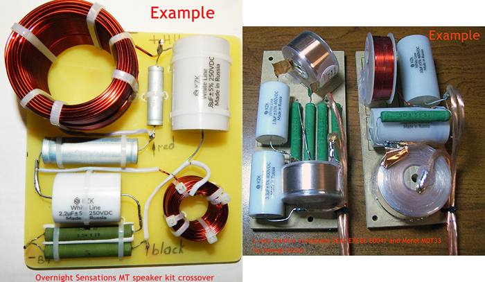 KZK White Line audio capacitors for loudspeaker crossovers