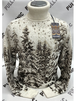 Мужской свитер Лесная тишина 02