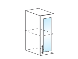 ШВС 300 Шкаф настенный 1-дверный со стеклом