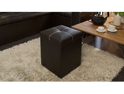 Пуф Остин Кожзам Коричневый