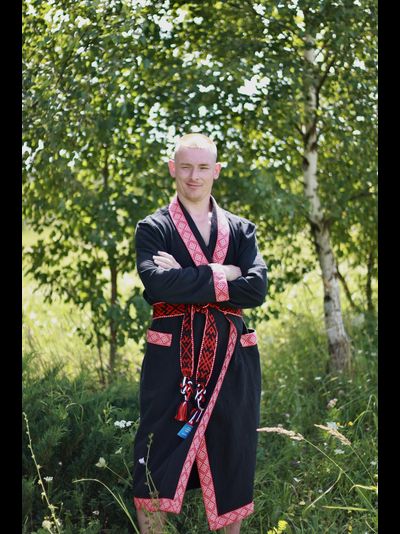 Халат для бани из крапивы