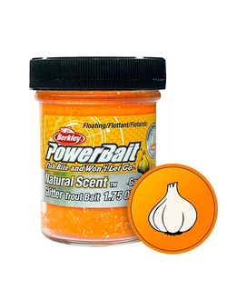 Паста Berkley Natural Scent Glitter цв.Flr orange/Gltr-Garlic
