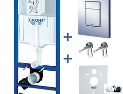 Инсталляция Grohe Rapid SL 38775001, со Skate Cosmopolitan хром (4 в 1 в сборе)