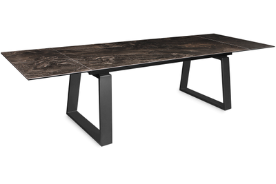 LEONARDO черный / керамика DOLOMITE 200(+50+50)x100