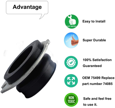 Выпускной коллектор резиновый с фиксирующим кольцом Evolution