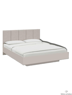 Мирен КР-001 Кровать КР-001 (сп.место 1.6х2.0м) велюр Бежевый (с основанием)