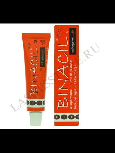 Краска для бровей и ресниц Binacil «ТЁМНО-КОРИЧНЕВАЯ» "Dark Brown" (15 мл)