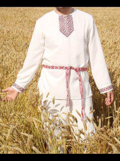 Рубаха с вышивкой "Мстислав".