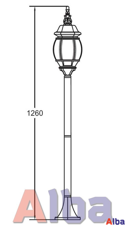Садово парковый светильник America S 406 gold