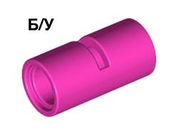 ! Б/У - Technic, Pin Connector Round 2L with Slot  Pin Joiner Round , Dark Pink (62462 6263790) - Б/У