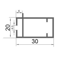 Ригель с полкой для модульных торговых систем