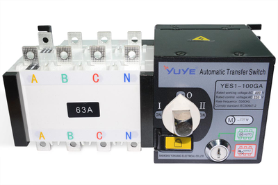 Реверсивный рубильник YES1-100GA/4P In63A