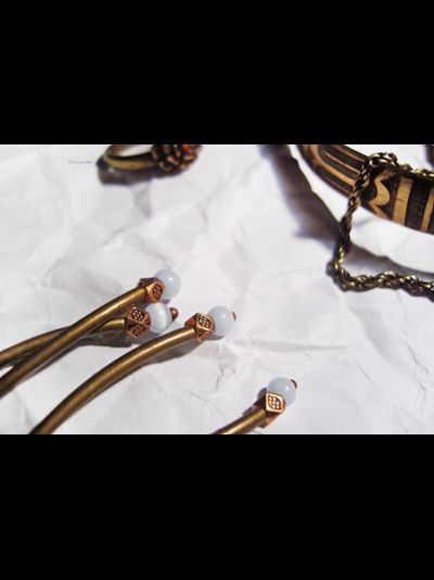 Бохо-серьги "Небо на кончиках веток"