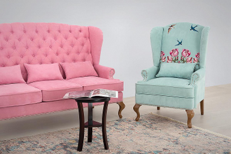 Диван с ушами 3-местный 166 см