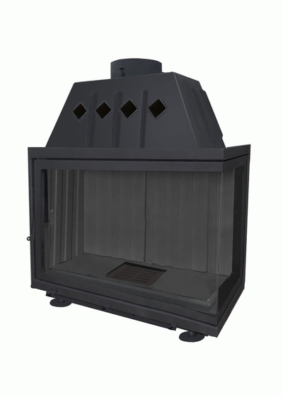 Каминная топка Экокамин Альфа 1000 R два стекла правая