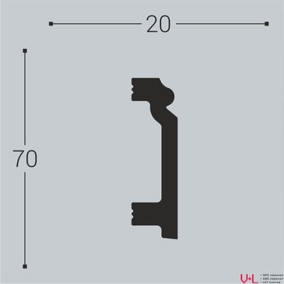 Плинтус Bello Deco XPS П7 2000х70х20