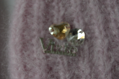 Женские розовые варежки из мохера Италия Vizio 9020 MUL