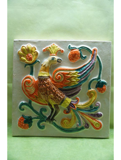 Дивная птица (фасадный изразец)