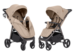 Коляска прогулочная Carrello Bravo CRL-8512 PU Apricot Beige (Бежевый)
