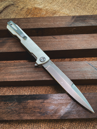 Складной нож Single EVO (сталь ELMAX, G10 "БЕЛЫЙ")