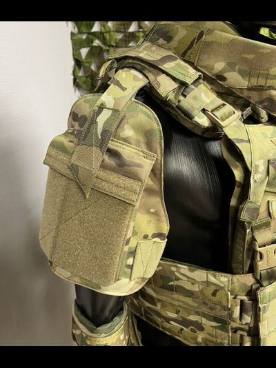 Защита плеч с баллистикой Бр1А свмпэ 25 слоев (Мох, мультикам)
