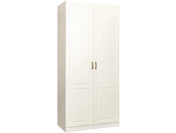 Шкаф Ливерпуль двухдверный 13.134 белый, ясень ваниль