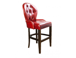 Полубарный стул Лира на деревянных опорах сиденье 65 см с каретной стяжкой