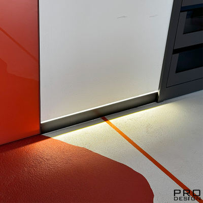 Плинтус скрытого монтажа PRO DESIGN 323 не анодированный