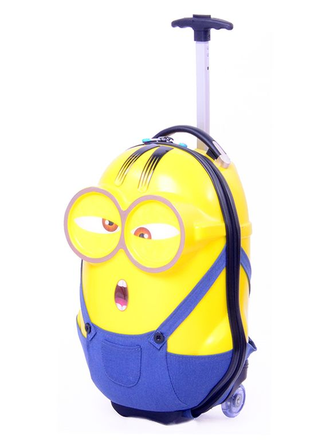 Детский чемодан 3D Миньон (Minion) жёлтый