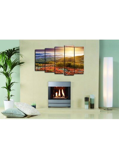 Модульная картина "Горный кустарник"