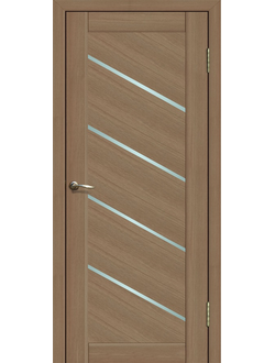 Дверь межкомнатная Экошпон Сибирь профиль Модель 215 Тиковое дерево