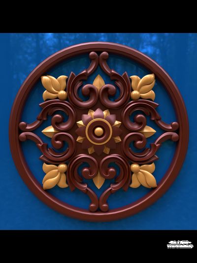 Carved decorative pattern for CNC