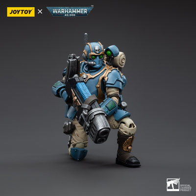 Имперская гвардия - Отпрыски Темпестус - 55-й полк Каппа-Орлов (Warhammer 40k) - КОЛЛЕКЦИОННАЯ ФИГУРКА 1/18 Astra Militarum Tempestus Scions Squad 55th Kappic Eagles Plasma Gunner (JT5048) - JOYTOY