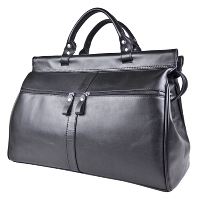 Кожаный саквояж Veano Premium black (арт. 4004-61)