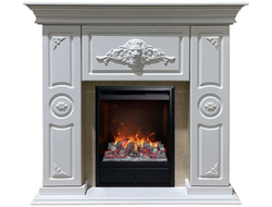 Электрокамин Бостон WT с очагом 3D Olympic