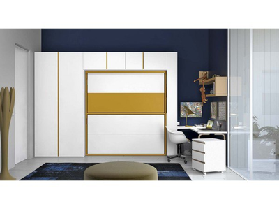 Двухъярусная детская кровать шкаф трансформер "Kids" (модификация 2)