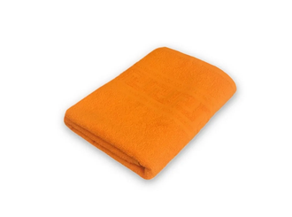Полотенце махровое гладкокрашеное 50х90 380 гр/м2, оранжевое