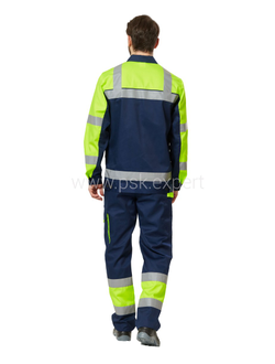 Костюм ИЛИОН СИГНАЛ с брюками, желтый/темно-синий