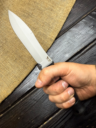 Тактический нож Нерпа-2 сталь AUS6, рукоять резина, ножны ABS