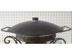 Крышка для садж вороненная D370