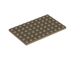 Plate 6 x 10, Dark Tan (3033 / 6096215)