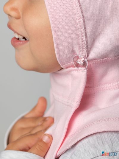 Шапка-шлем 24301-01 95%хлопок 5%лайкра, светло-розовый 40-42