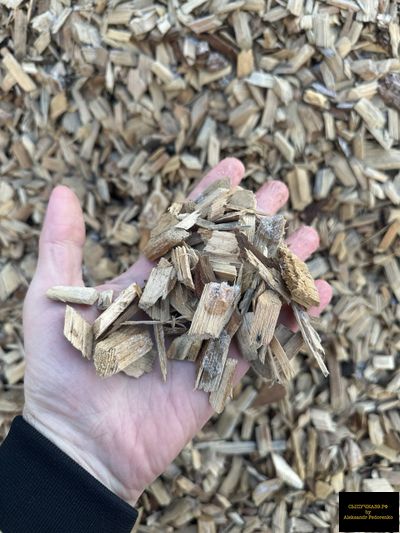 мульча щепа лиственницы