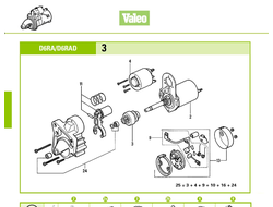 Запчасти на стартер Valeo М 214145