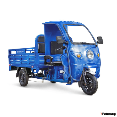 Грузовой электротрицикл Rutrike D4 КАБИНА 1800 72V1500W синий