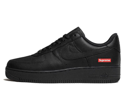 Кроссовки Nike Supreme x Air Force 1 Low Box Logo-Black мужские CU9225-001
