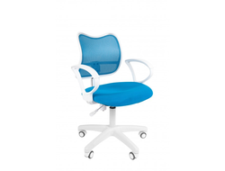 Офисное кресло CHAIRMAN 450 LT белый пластик TW голубой