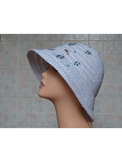 шляпа с кристаллами женская летняя купить